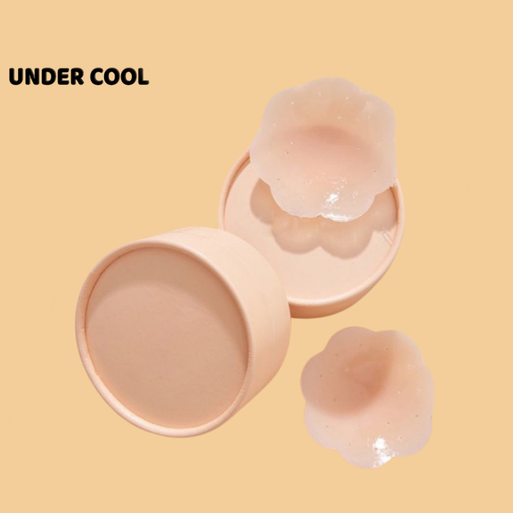 Hộp 3 Cặp Miếng Dán Ngực Silicon UNDERCOOL Lỗ Thông Hơi Mềm Mại Keo Dính An Toàn Cho Da DT10