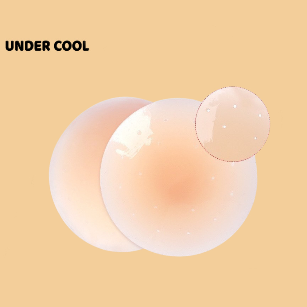 Hộp 3 Cặp Miếng Dán Ngực Silicon UNDERCOOL Lỗ Thông Hơi Mềm Mại Keo Dính An Toàn Cho Da DT10