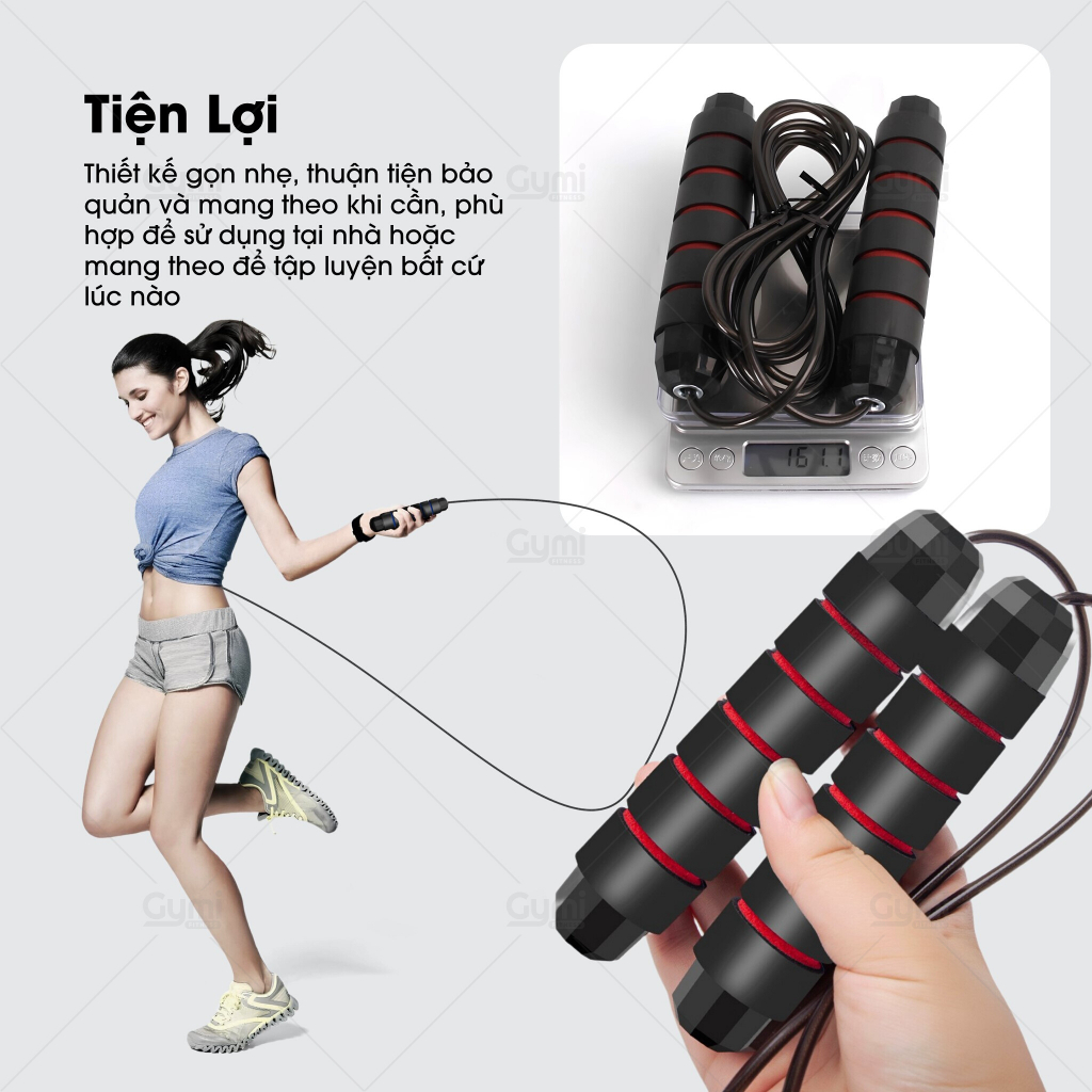 Dây Nhảy Thể Dục, Dây Nhảy Thể Lực Tập Thể Dục Thể Thao Cao Cấp 2,9m - DN01