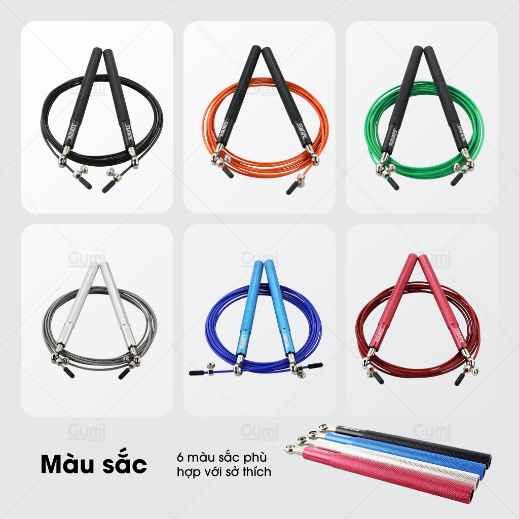 Dây Nhảy Thể Dục, Dây Nhảy Thể Lực Lõi Thép Tay Nắm Hợp Kim Nhôm Cao Cấp Aolikes AL3202 - DN-AL3202