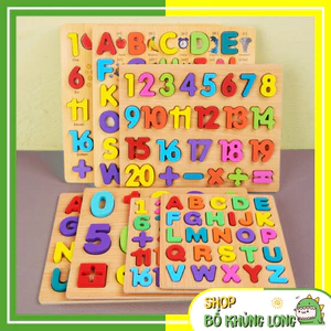 Bảng Chữ Cái Cho Bé Bảng Chữ Cái Gỗ Nổi Chữ Và Số Bảng Chữ Cái Tiếng Việt Đồ Chơi Thông Minh Cho Bé - BỐ KHỦNG LONG