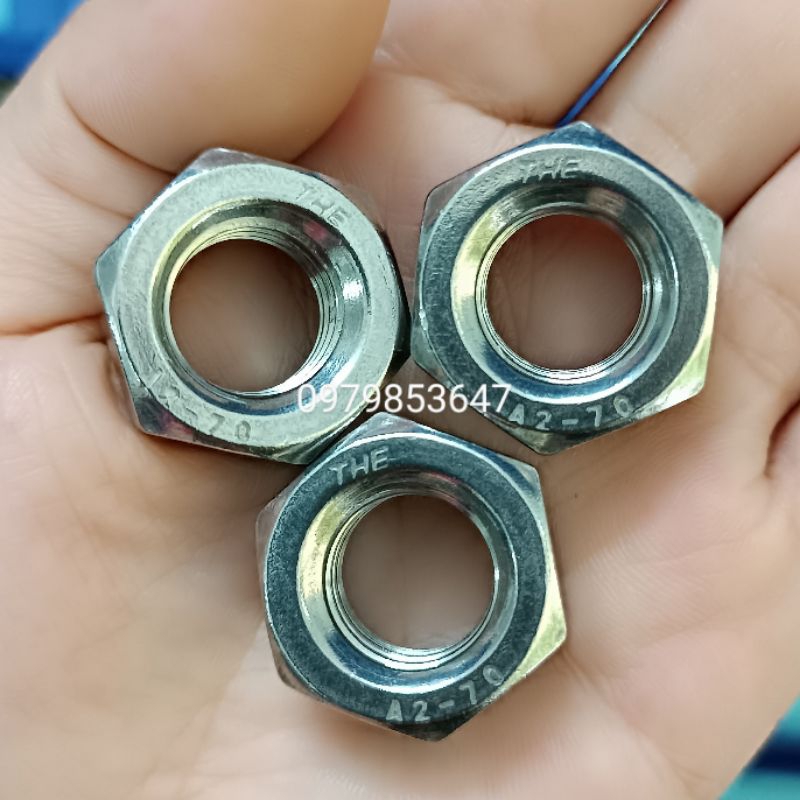 Đai Ốc Lục Giác Inox 304 DIN934 M24 / E cu/ Con Tán/ Tán Lục Giác (Hex ...