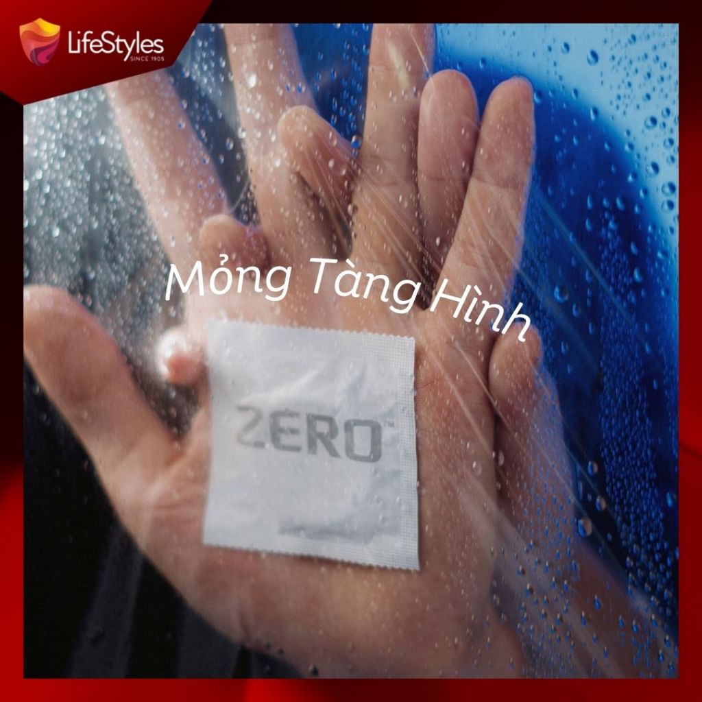 Ảnh Bao cao su  Lifestyles Zero Ultra Thin siêu mỏng, nhiều gel bôi trơn hộp 3 bcs/12 bcs 4