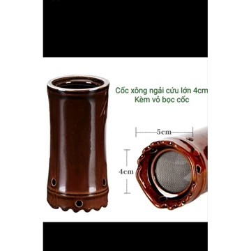 Ống hơ nhang ngải cứu.Cốc xông ngải cứu cỡ lớn dùng ngải điếu lớn 4 cm.Ống hơ nhàng ngải cứu diện chẩn