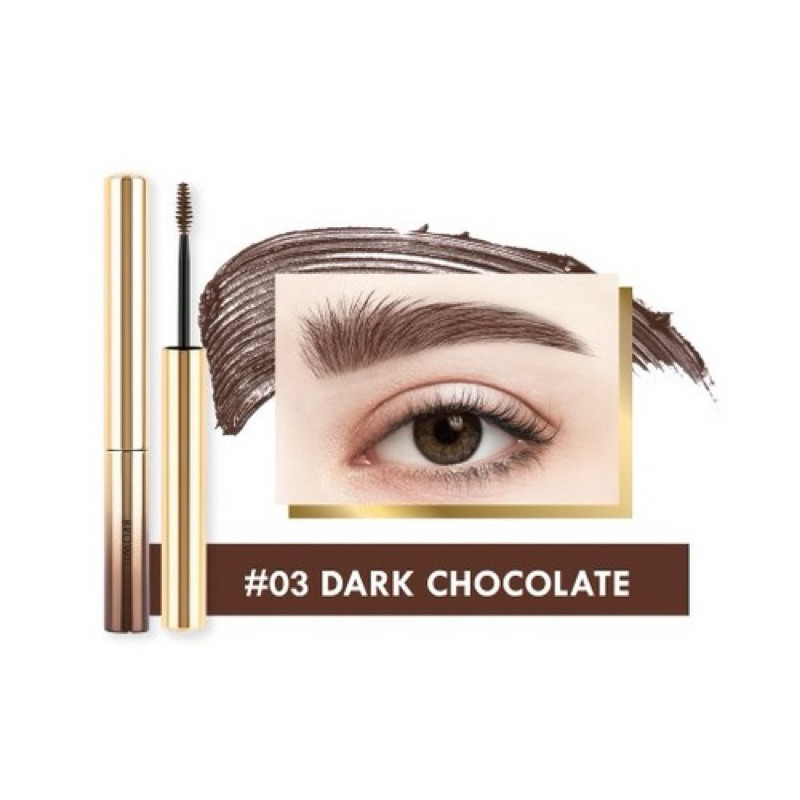 Mascara chuốt mày Nongchat tông nâu bền màu, không lem trôi
