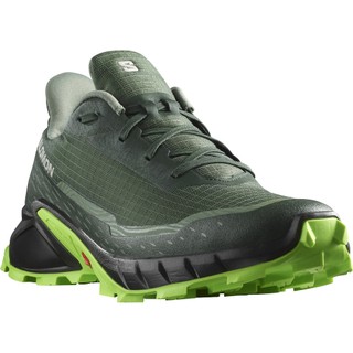 SALOMON - ALPHACROSS 5 - DARKEST SPRUCE / BLACK / GECKO GREEN - L47311700 - GIÀY THỂ THAO CHẠY ĐỊA HÌNH