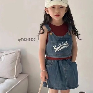 Quần áo trẻ em, Quần áo hè bé gái cao cấp, set jean 3 chi tiết 2 màu cho bé 9-22kg S1527 | Tiểu Yến KID