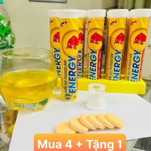 - Viên Sủi 4G x 20 viên/ tuýp - Vị Tăng Lực- Actiso - Cam -Chanh Leo - Chanh Tươi - Vị Dứa