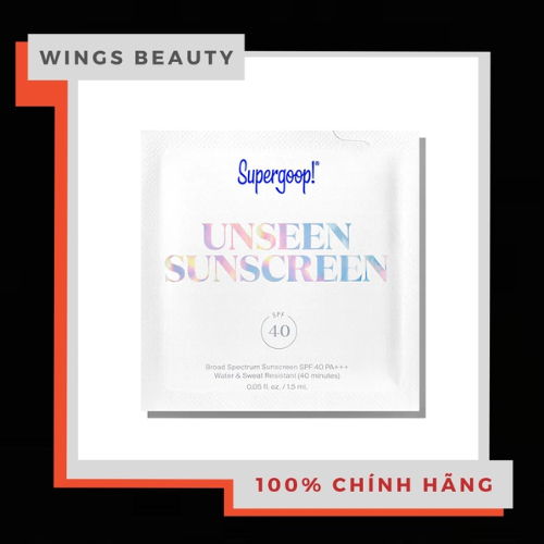 (Sample) SUPERGOOP - Unseen Sunscreen SPF 40 PA+++ | Shopee Việt Nam