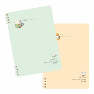 KLONG - Sổ Dash Caro (5x5)mm lò xo nhựa mềm 2 đầu A5 120 trang 100/76; MS: 512 ♥