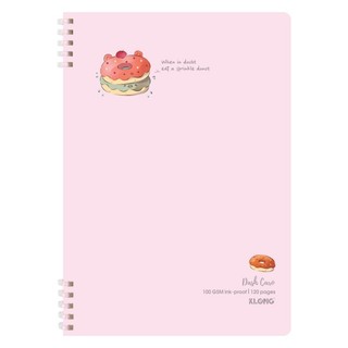 KLONG - Sổ Dash Caro (6x6)mm lò xo nhựa mềm 2 đầu B5 120 trang 100/76; MS: 508 ♥