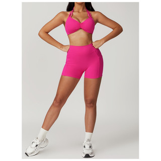 Bộ đồ tập thể thao gym,yoga nữ thiết kế cổ yếm có tăng đơ (mã 753)