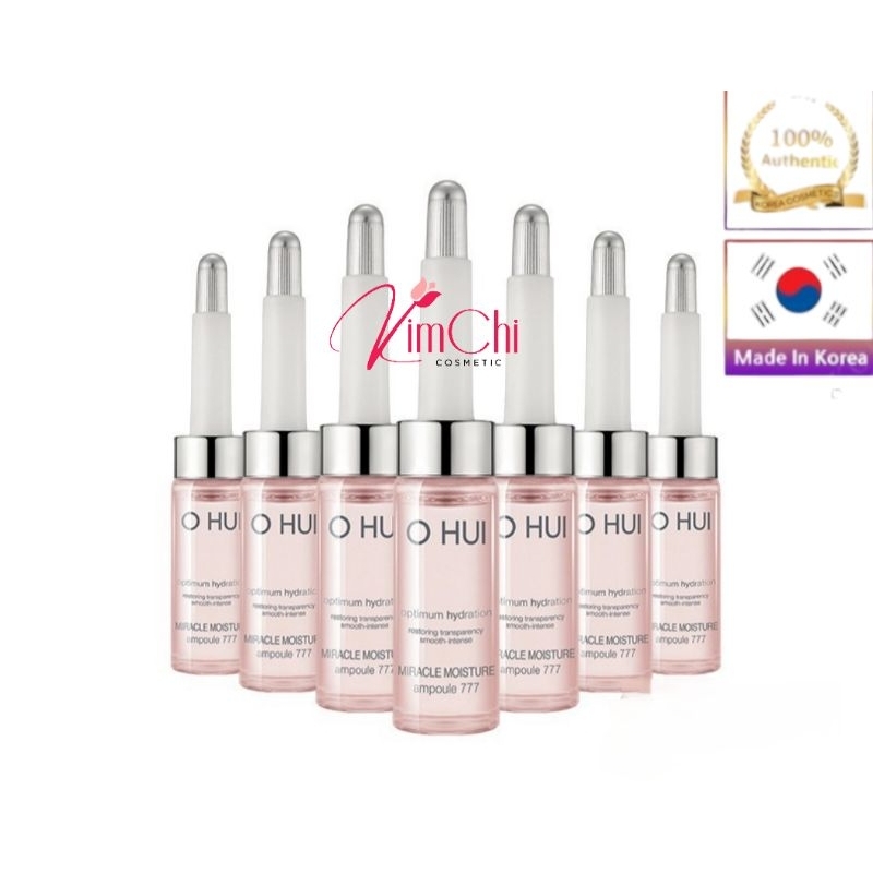 Combo 10 gói Tinh Chất Phục Hồi Da Ohui Miracle Moisture Ampoule 777