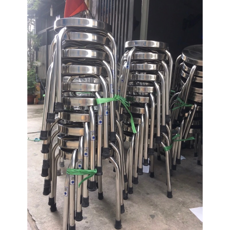 Combo 10 chiếc ghế đẩu inox 304 cao 50cm hàng dày 1ly2 giá tại xưởng ...