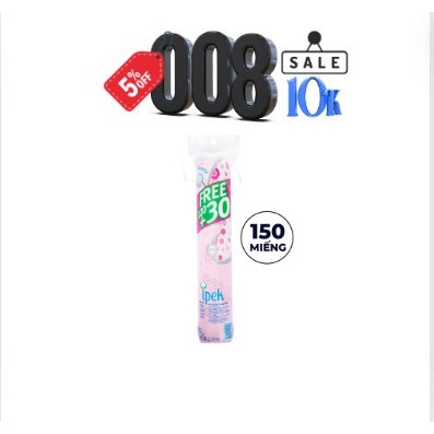 Bông tẩy trang cao cấp 150 miếng Ipek