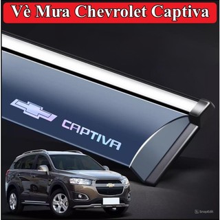 Vè Che Mưa Chevrolet Captiva 2006-2018 Có Viền Chị Mạ Inox Đẹp Hàng Loại Dày Cao Cấp
