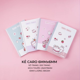 Vở Caro 200 Trang Classmate Vở Kẻ Caro 6x6mm 80gsm, Vở Ô Vuông May Gáy Dùng Ghi Chép, Học Ngôn Ngữ, Viết Bài NB5-20-0509