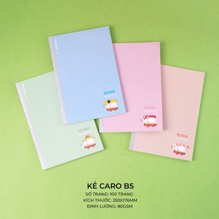 Vở Caro B5 Classmate Vở Ô Vuông Caro 6x6mm 100 Trang, Vở Kẻ Caro 80gsm May Gáy, Ghi Chép, Học Ngôn Ngữ NB5-10-0508