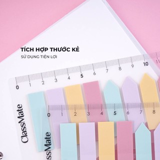 Giấy Nhớ Classmate Giấy Đánh Dấu Trang Sách Vở Macarons Có Thể Gài Vào Sổ Lò Xo Tiện Lợi, Ghi Chú, Take Note CL-SN024
