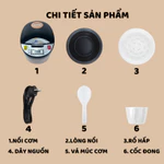 Nồi cơm điện tử NK Media 1870 dung tích 1.8L, nồi cơm kỹ thuật số gia đình chế độ hẹn giờ thông minh — ảnh 8