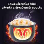 Nồi cơm điện tử NK Media 1870 dung tích 1.8L, nồi cơm kỹ thuật số gia đình chế độ hẹn giờ thông minh — ảnh 7