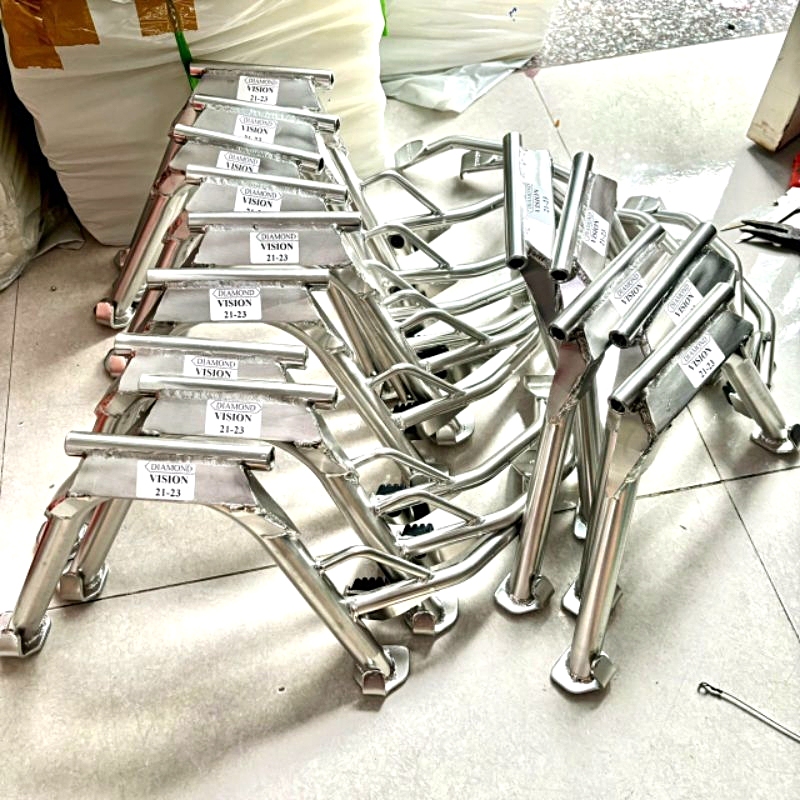 Chân chống đứng inox 304, chân chống nghiêng inox 304 các xe Honda ...