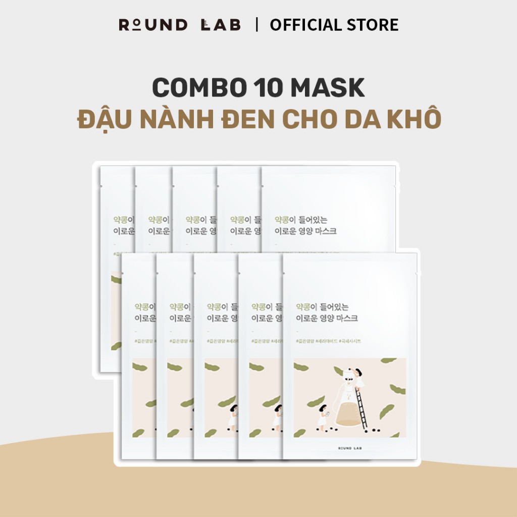 Combo 10 Mặt nạ dưỡng da Round Lab Mask | Shopee Việt Nam