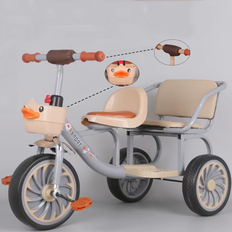 Xe đạp ba bánh cho bé, Xe đạp Xích lô 2 ghế ngồi, xe ba bánh chòi chân cho bé từ 1 đến 6 tuổi