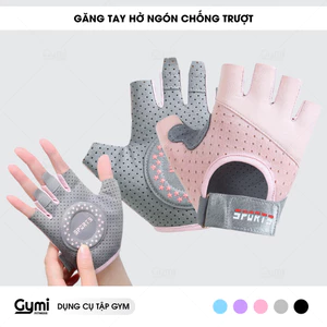 Găng Tay Tập Gym Nữ SPORT Hở Ngón Chống Trượt Tập Yoga, Gym, Đạp Xe Dày Dặn / T - GT-Sport01
