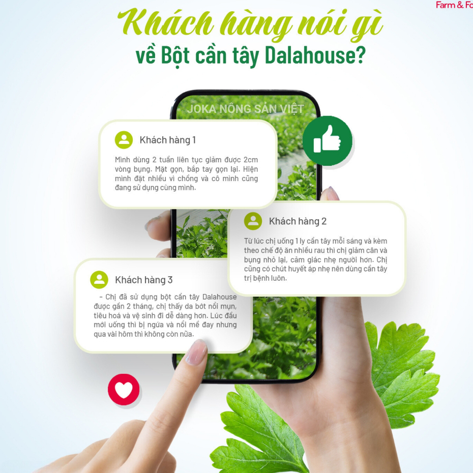 Ảnh Bột cần tây detox nguyên chất sấy lạnh Dalahouse bột rau củ hữu cơ đạt chuẩn Châu Âu 2