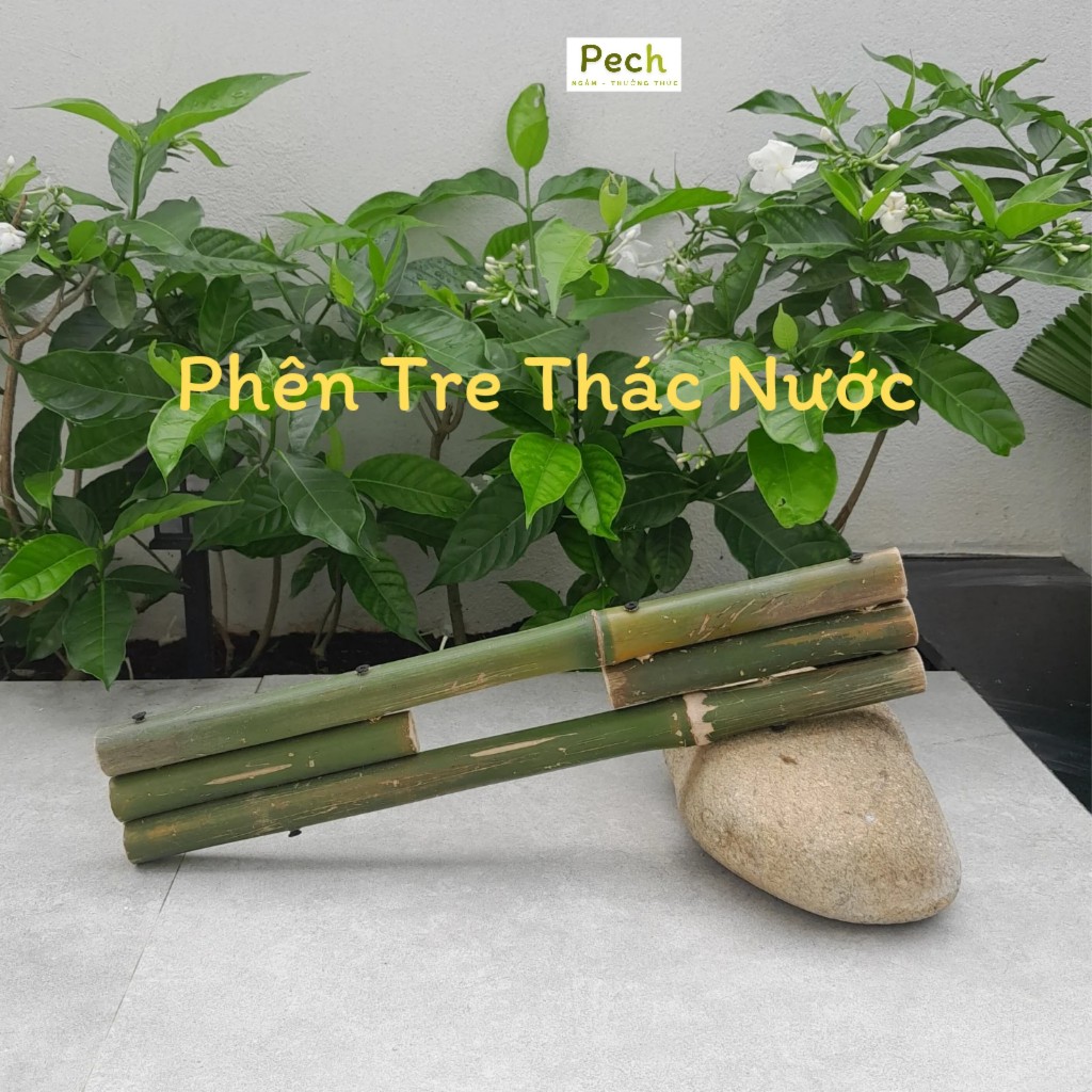 Phên tre thác nước 3 đốt Trang trí tiểu cảnh , bể cá thuỷ sinh , hòn ...