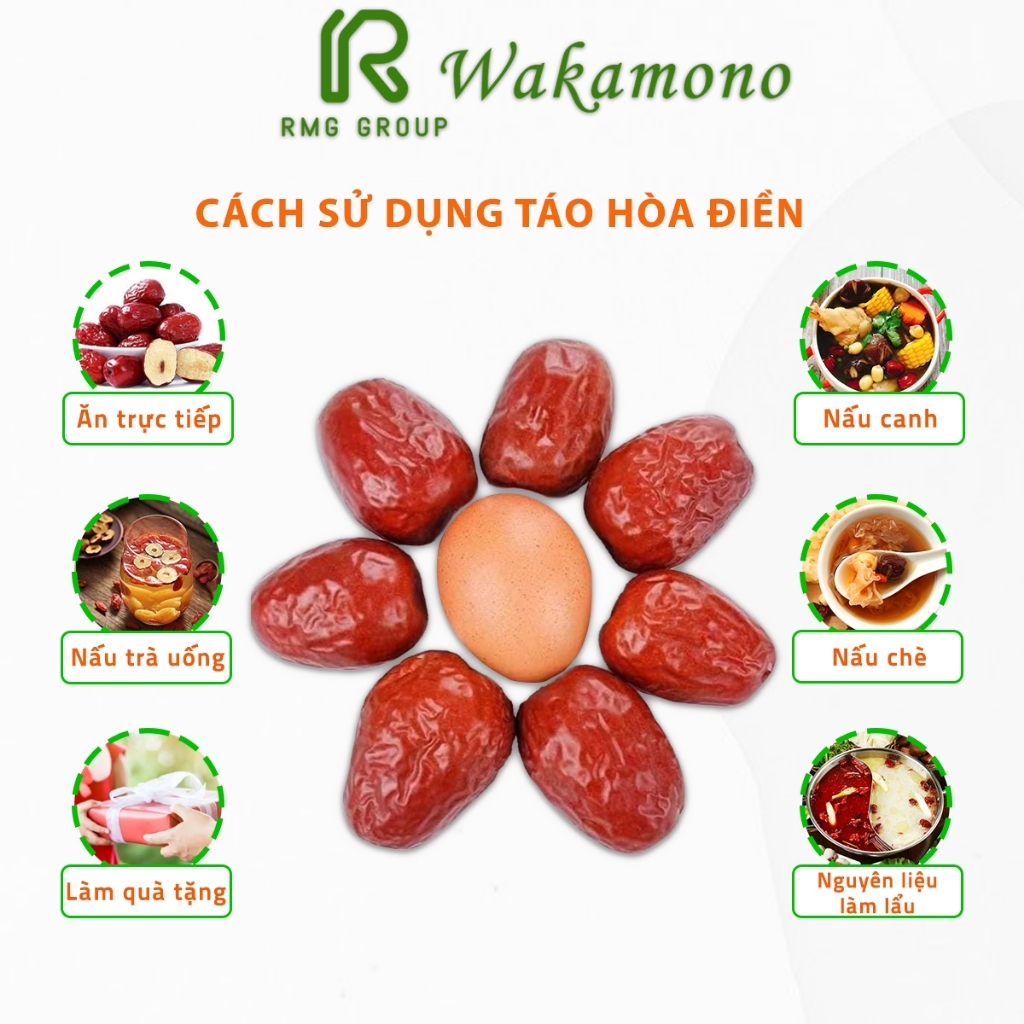 táo đỏ Wakamono Organic 1kg dòng Hoà Điền  (60-80 quả/1kg)+ 1kg dòng Nhược Khương 200-220quả/kg