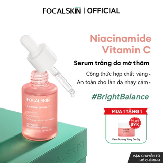 FOCALSKIN Serum Dưỡng Trắng Da Mờ Thâm Mụn Gấp Đôi Vitamin C + Niacinamide B3 + Alpha Arbutin 30ml