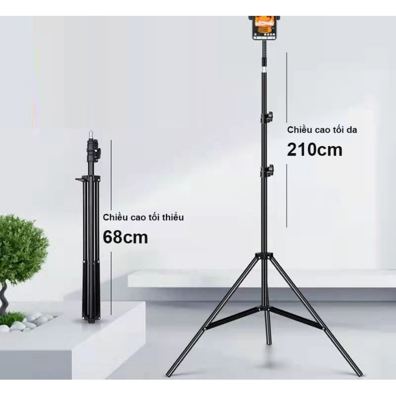 Gậy live stream,giá đỡ điện thoại,quay video,chụp ảnh ,dài 2m1.