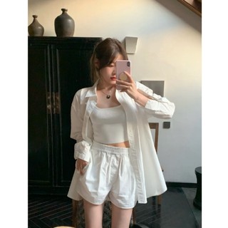 Áo Sơ Mi mùa hè Forgirl Sơ Mi Nữ Form Hàn Quốc Dáng Dài Phong Cách Công Sở Dài Tay Cao Cấp FG034