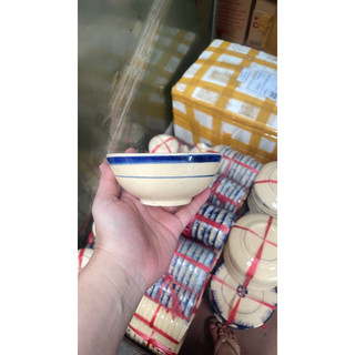 Chén Gốm Chỉ Xanh/Phết Xanh Ăn Cơm Size 11cm Lò Ga Dày - Gốm Xưa Lái Thiêu Cho Người Hoài Niệm