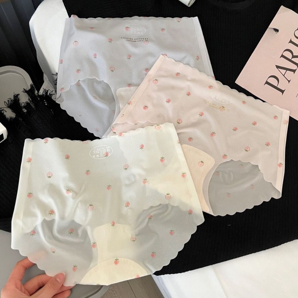 Quần chip nữ su thạch tàng hình không lộ viền cạp cao tôn dáng họa tiết xinh xắn cute LANIXA L1027