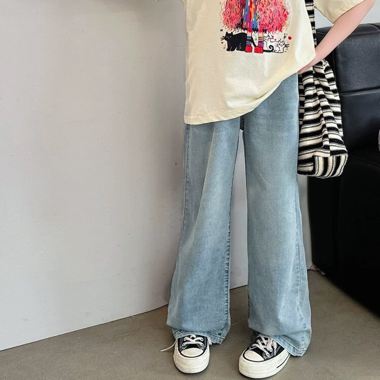 Quần jeans suông size đại cho bé gái BEESHOP KM0001