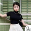 Áo croptop cổ lọ 5cm nữ chất borip cotton co giãn đẹp ôm tôn dáng duy linh hottrend