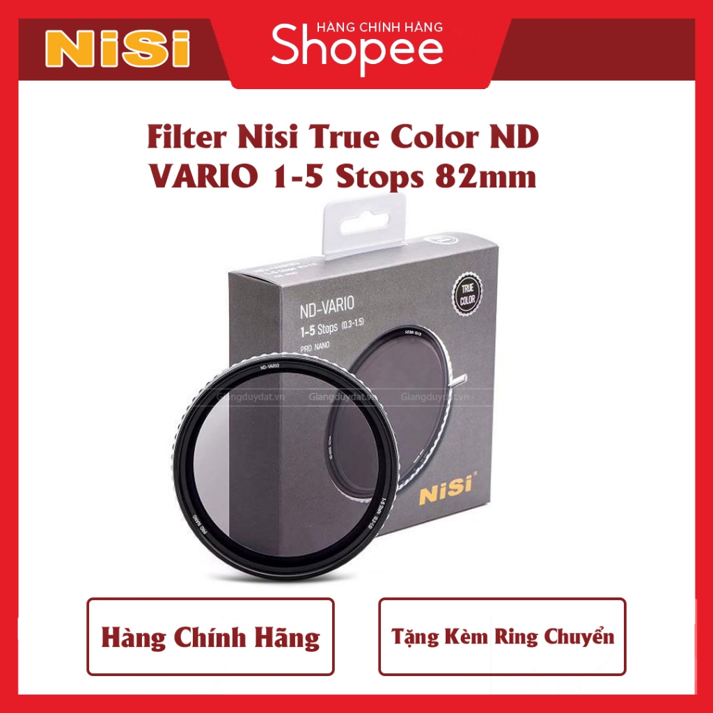 NiSi true color vario 1-5stops 82mm スレあり Kính Lọc Filter Nisi True Color ND  – NiSi true color vario 1-5stops 82mm