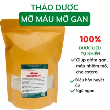 Thảo Dược hỗ trợ giảm mỡ máu, gan nhiễm mỡ - gồm Giảo Cổ Lam, Lá Sen, Thìa Canh, Cỏ Ngọt...
