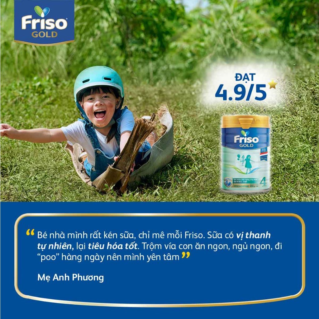 Combo 2 Lon Sữa Bột Friso Gold 4 1400g (Dành Cho Trẻ Từ 2 - 6 Tuổi)