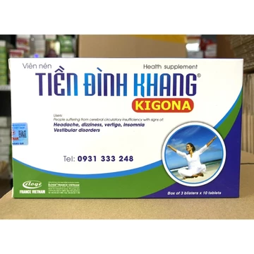Tiền Đình Khang hỗ trợ giảm rối loạn tiền đình, chóng mặt, đau đầu, hoạt huyết từ cao bạch quả