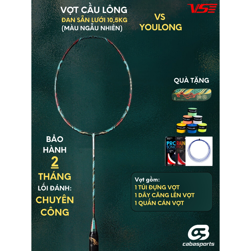 [HỎA TỐC HCM] Vợt cầu lông VS Hằng Nga, VS Rabbit Kungfu tặng quấn cán ...
