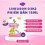 D3 K2 Mẫu Mới Lineabon hồng 15ml tinh khiết hỗ trợ hấp thu canxi dạng nhỏ giọt tiện lợi cho bé