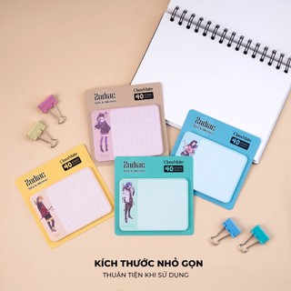 Giấy Note Ghi Chú CLASSMATE 40/60 Sheets, Giấy Nhớ Hình Macaron Zodiac Có Keo Dán Tiện Dụng CL-SN019/SN022