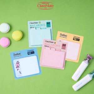 Giấy Note Ghi Chú CLASSMATE 40/60 Sheets, Giấy Nhớ Hình Macaron Zodiac Có Keo Dán Tiện Dụng CL-SN019/SN022