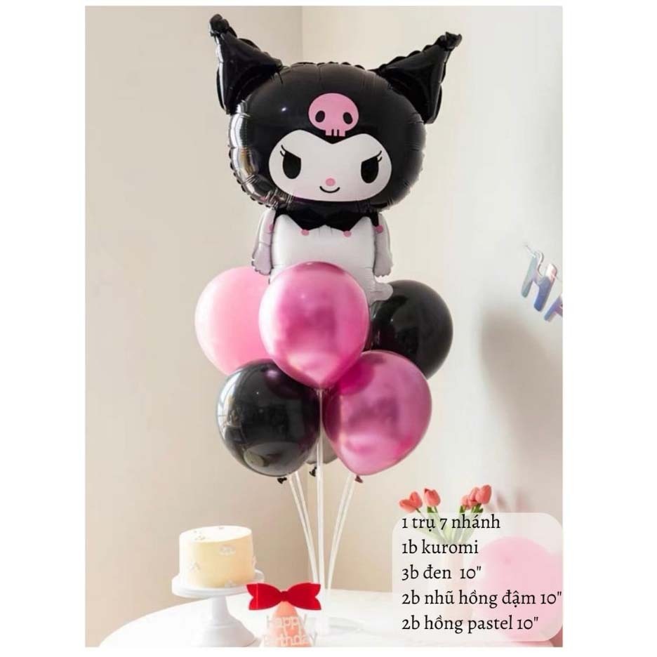 Product image Trụ bóng thỏ Kuromi Melody Sanrio trang trí sinh nhật Trụ 3