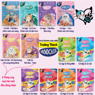 Pate Mèo MOOCHIE [THÙNG 24 - 48 GÓI] - Thức ăn ướt giành cho mèo