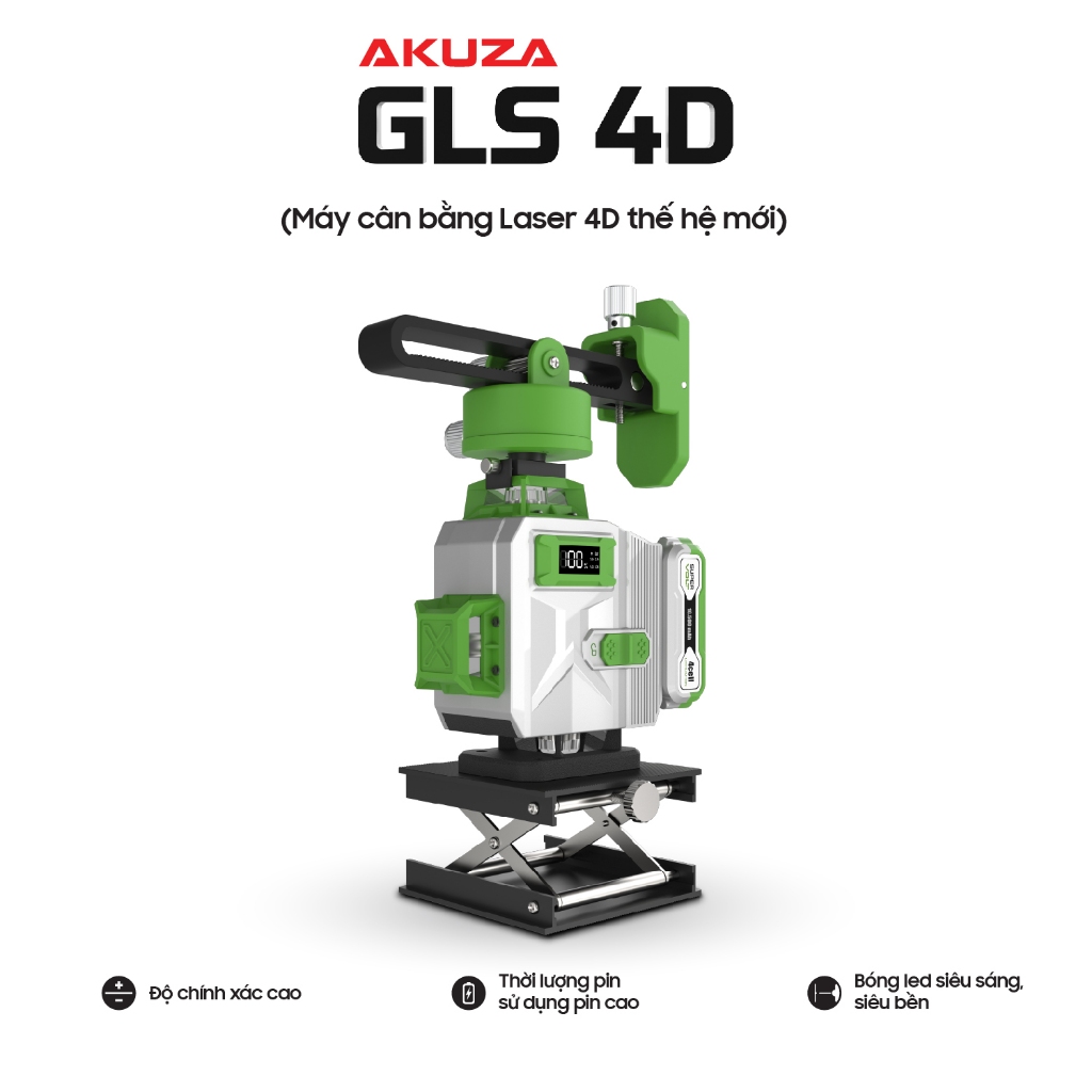 [Chính Hãng] Máy Cân Bằng Laser Akuza-GLS 4D PRO 16 tia xanh,Máy bắn cốt Laze Cao Cấp